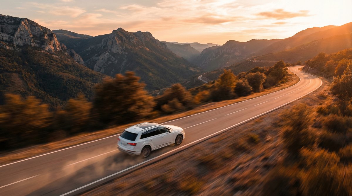 母狗 SUV山路驾驶视频